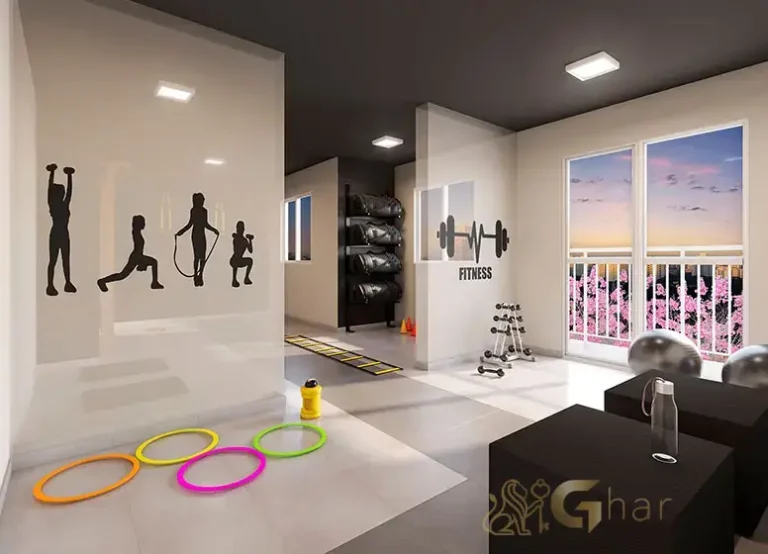 Academia fitness do condomínio Plano&Mais Morumbi equipada para treinos diários