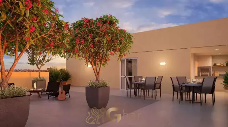 Rooftop com lazer do condomínio Plano&Nova Espraiada no Campo Belo