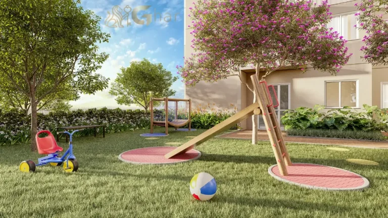 Playground do condomínio Plano&Park Santo Amaro para lazer infantil