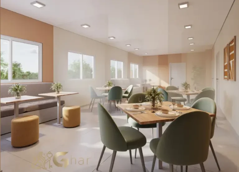 Salão de festas do condomínio Plano&Park Santo Amaro para eventos e confraternizações