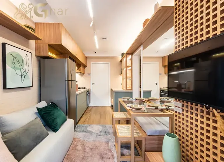 Sala de estar com TV no decorado Plano&Parque Nabuco Sabiá Cupecê