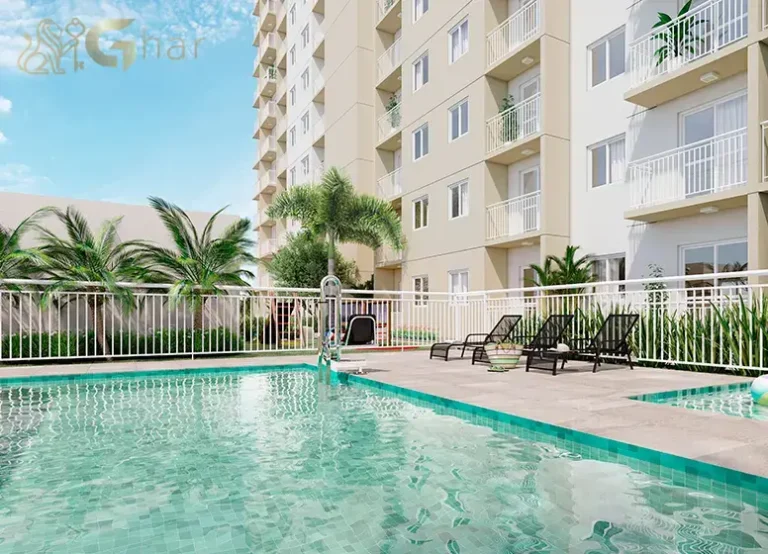 Piscina com solarium no Plano&Parque Nabuco Sabiá Cupecê São Paulo