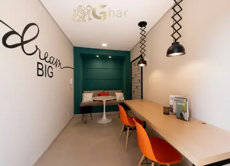 Sala de estudos do condomínio Plano&Rio Bonito no Socorro Zona Sul de São Paulo