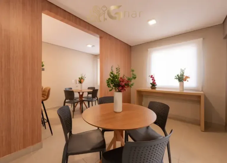 Salão de festas decorado no condomínio Plano&Rio Bonito Zona Sul