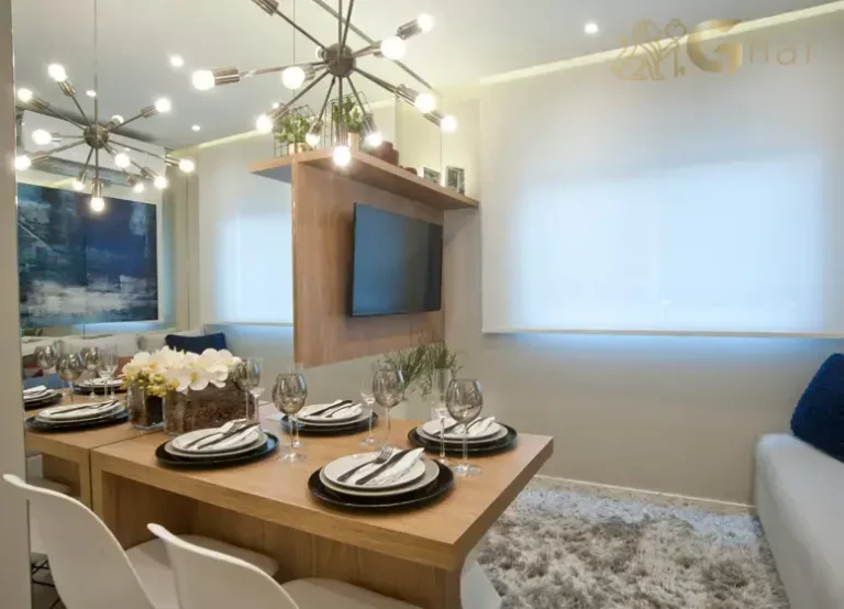 Sala De Jantar E TV Apartamento Decorado Plano&Sacomã