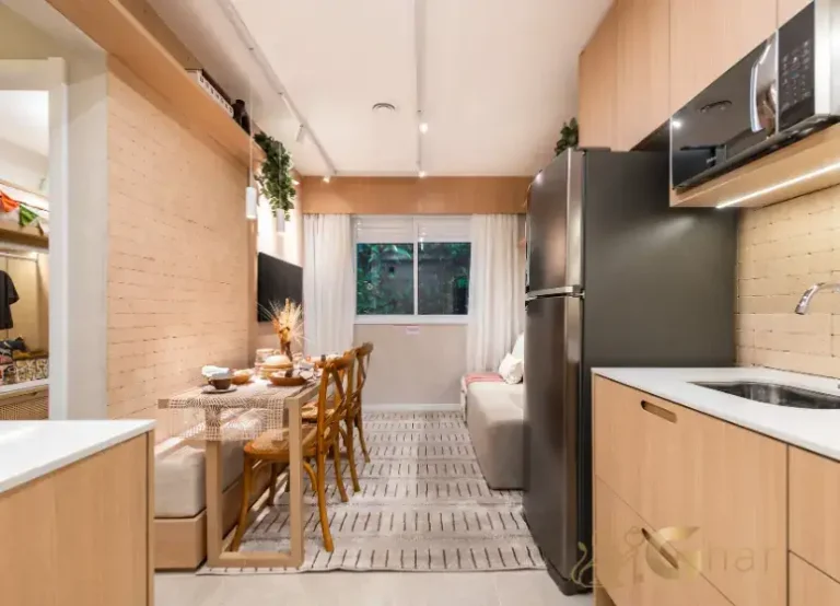 Sala de jantar decorada Portal Pacaembu Barra Funda