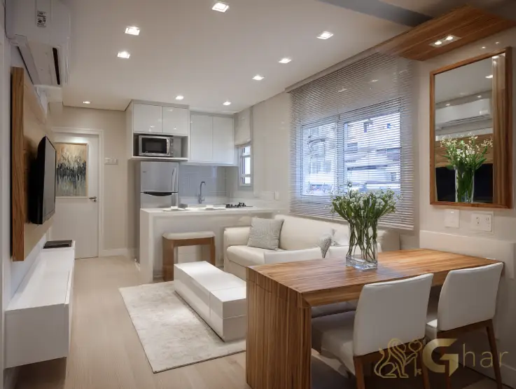 Apartamento decorado do Portal Vista da Represa Vila Atlântica na Guarapiranga em São Paulo