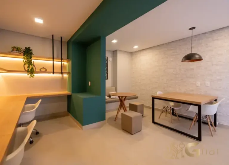 Área de trabalho compartilhada no Portal Vista da Represa Vila Atlântica, Guarapiranga