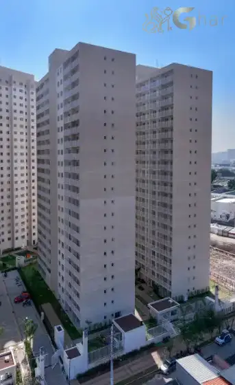 Fachada do Portal Vista da Represa Vila Atlântica, condomínio de apartamentos na Guarapiranga