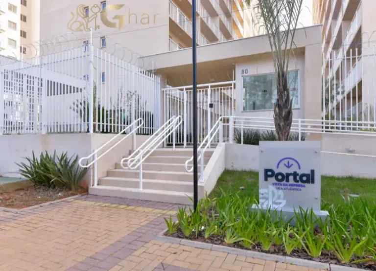 Portaria do Portal Vista da Represa Vila Atlântica em condomínio residencial na Guarapiranga