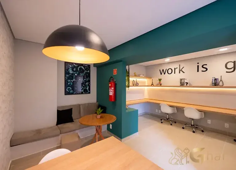 Espaço coworking do Portal Vista da Represa Vila Guarapiranga