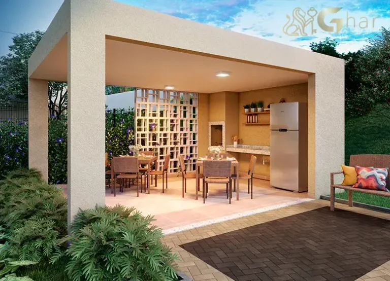 Churrasqueira do condomínio Portal Vista da Represa Vila Rio Bonito em Guarapiranga