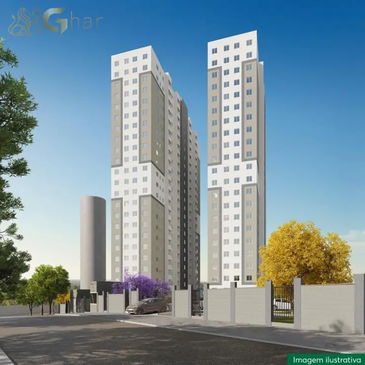 Fachada e portaria do condomínio Recanto da Mata em Ermelino Matarazzo