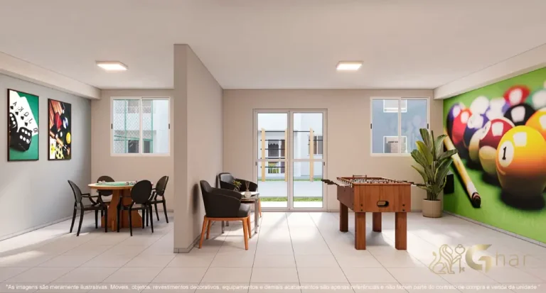 Salão de jogos do condomínio Recanto da Mata em Ermelino Matarazzo