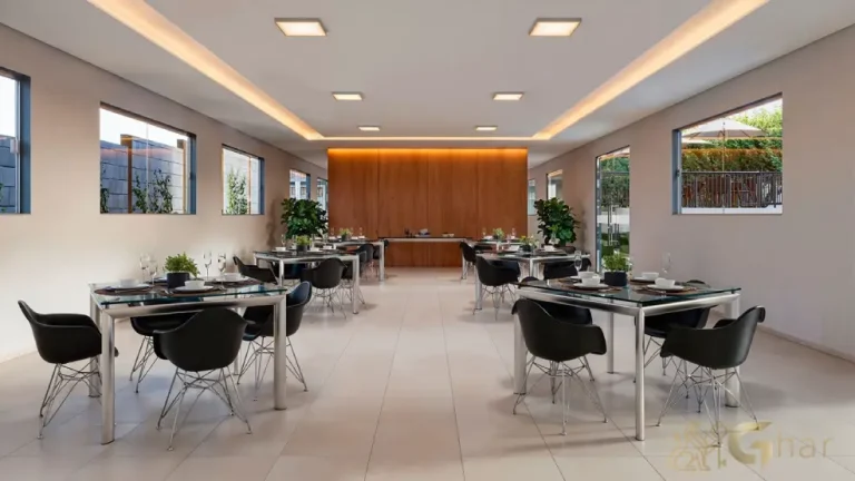 Salão de festas do Residencial Poente das Orquídeas em Pirituba, condomínio de apartamentos em São Paulo