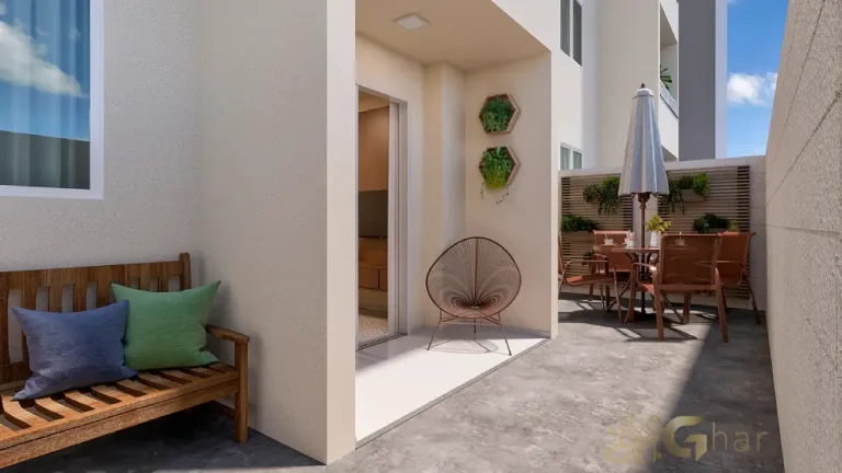 Apartamento garden decorado do Residencial Ritmos da Barra na Barra Funda