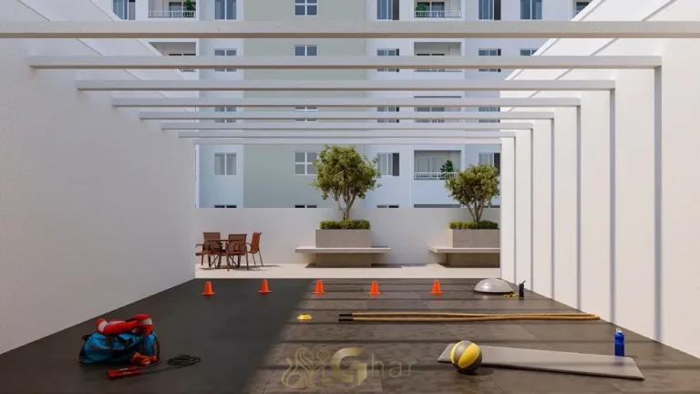 Espaço multifuncional para crossfit no Residencial Ritmos da Barra