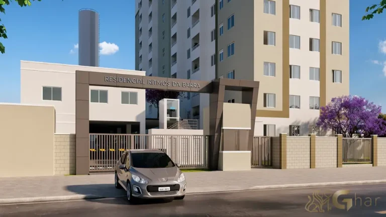 Portaria do Residencial Ritmos da Barra em condomínio na Barra Funda
