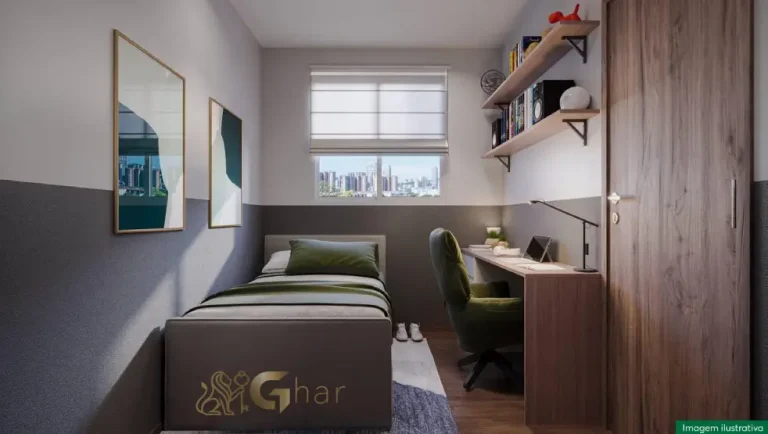 Quarto de solteiro do apartamento decorado San Miller no Jaçanã, São Paulo