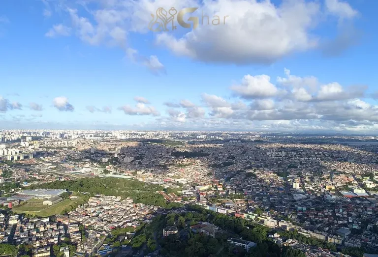 Vista aérea do bairro do Socorro na Zona Sul de São Paulo
