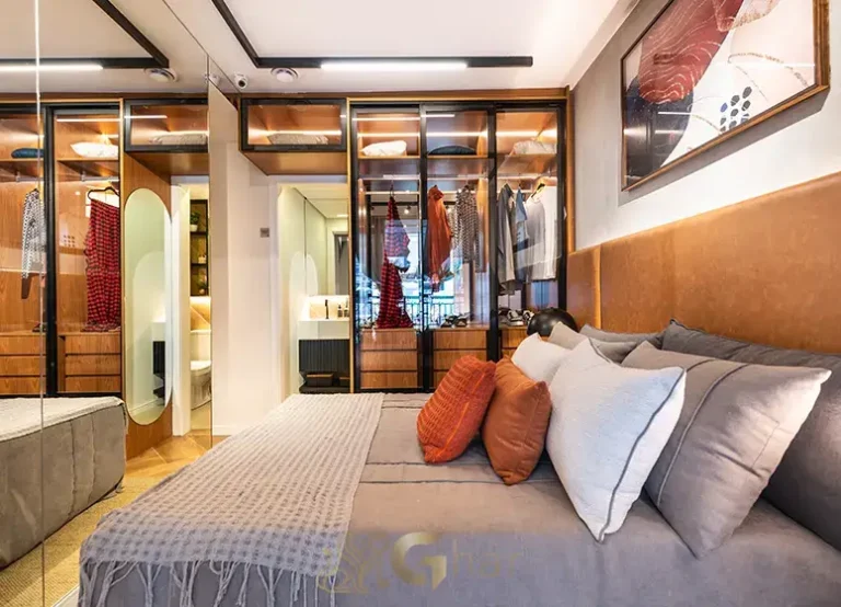 Quarto De Casal Do Apartamento Decorado 66,93m² Sphera Panamby