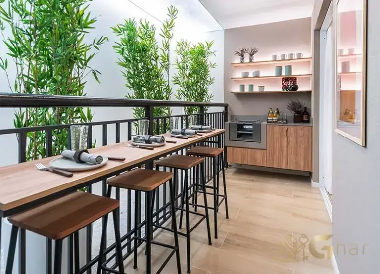 Terraço Com Churrasqueira Do Apartamento Decorado 43,35m² Sphera Panamby