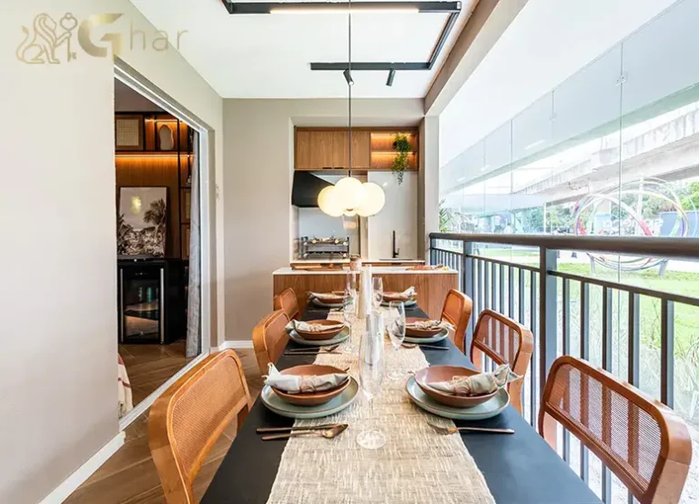 Terraço Gourmet Do Apartamento Decorado 66,93m² No Sphera Panamby