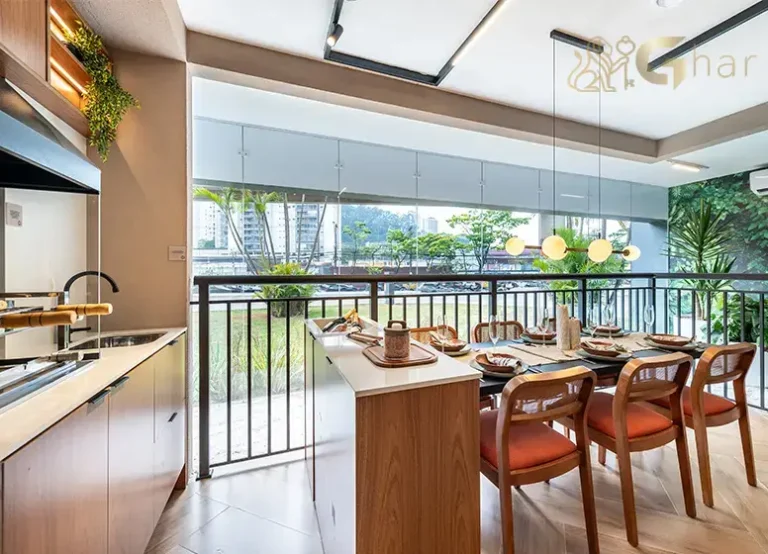 Varanda Gourmet Do Apartamento Decorado 66,93m² Sphera Panamby