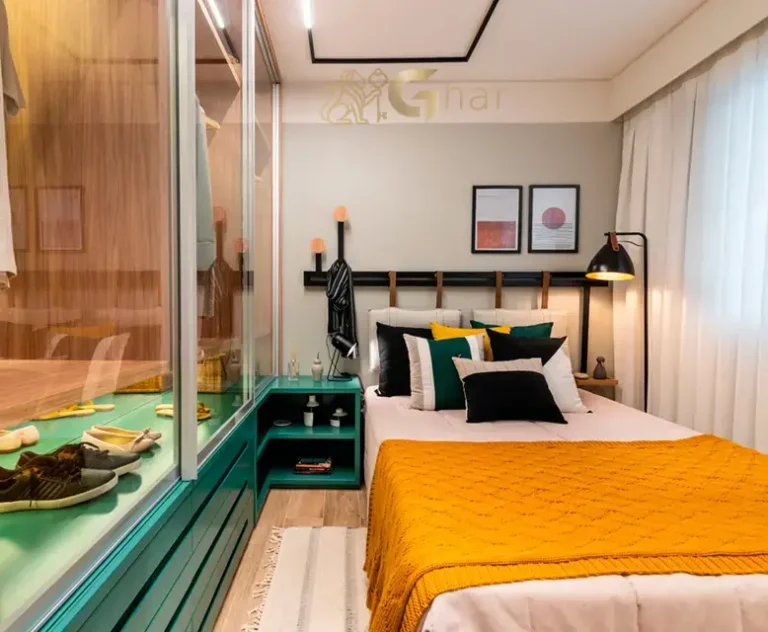 Dormitório casal apartamento decorado Sppace Jardim Botânico