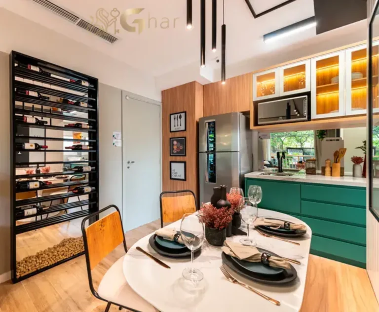 Sala de jantar decorada Sppace Jardim Botânico Cursino