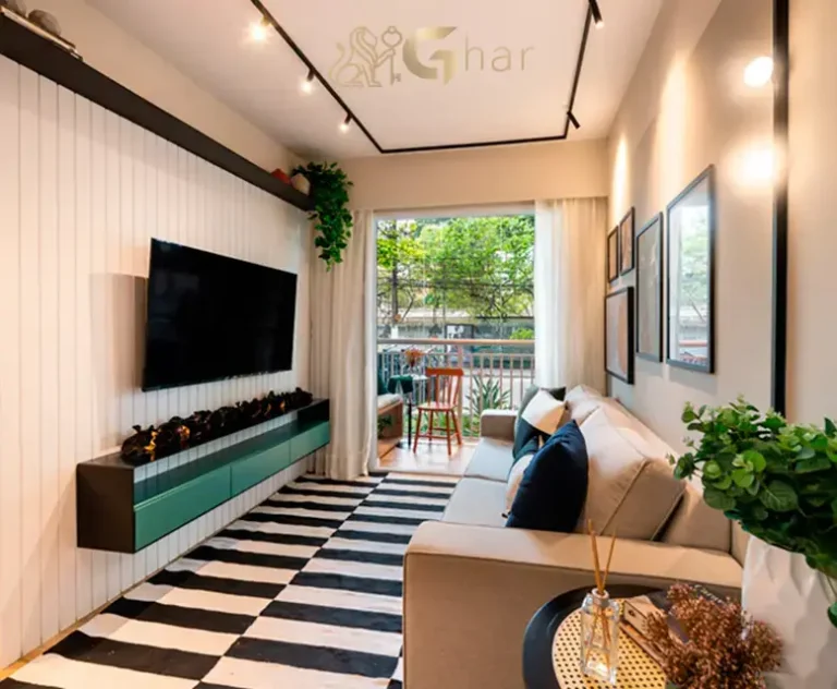 Sala de TV decorada Sppace Jardim Botânico Cursino