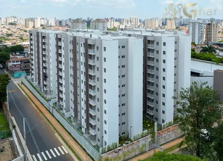 Vista da fachada do Sppace Jardim Botânico no Cursino