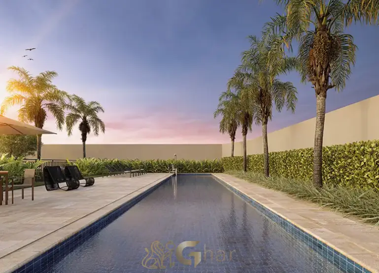 Piscina do condomínio Unni by Plano&Plano Harmoni no Limão em São Paulo