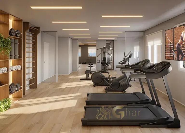 Academia fitness do Viz by Plano&Plano em Santo Amaro equipada para treinos e atividades físicas