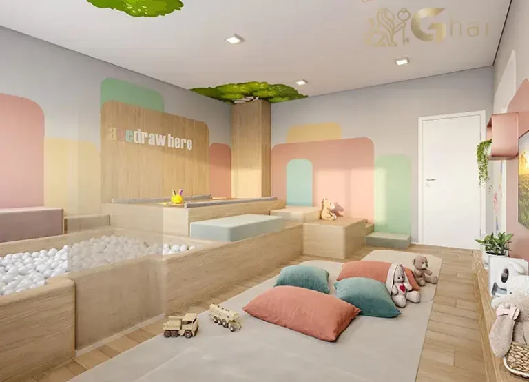 Brinquedoteca do condomínio Viz by Plano&Plano em Santo Amaro pensada para o lazer infantil