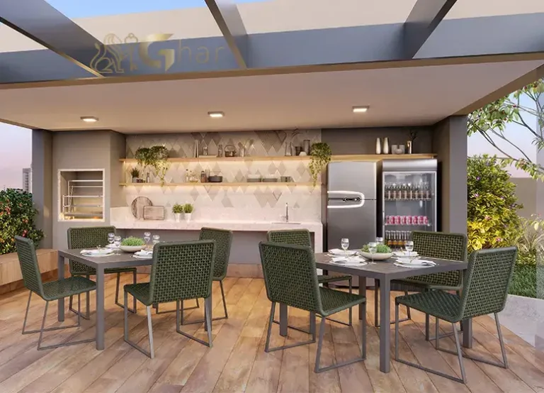 Churrasqueira do condomínio Viz by Plano&Plano em Santo Amaro para momentos de lazer e convivência