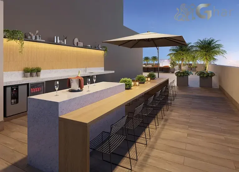 Rooftop gourmet do Viz by Plano&Plano em Santo Amaro com vista privilegiada e espaço para confraternizações