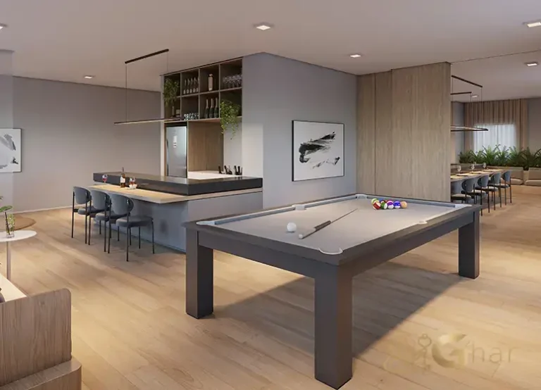 Sport bar do Viz by Plano&Plano em Santo Amaro com ambiente descontraído para entretenimento