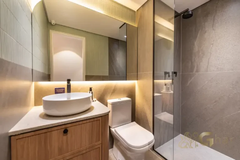 Banheiro do UNNI Brás Residences no bairro Brás em São Paulo