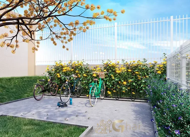 Bicicletário em condomínio com lazer em apartamentos no Guaianases São Paulo