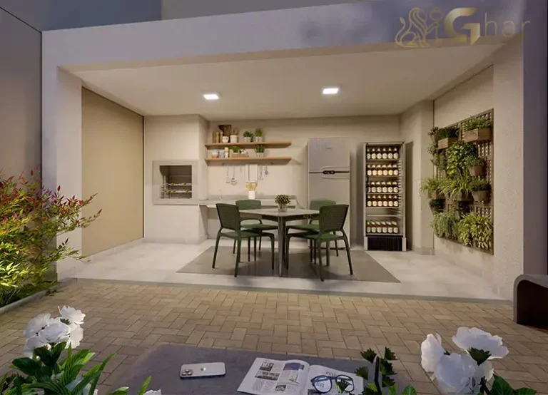 Área de churrasqueira em condomínio residencial na Mooca Zona Leste de São Paulo