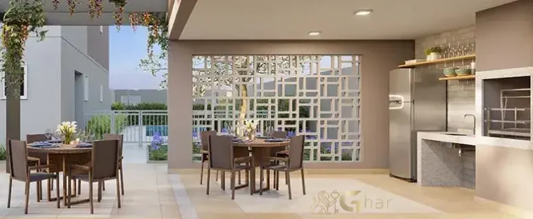 Área de churrasqueira em condomínio residencial no Brás Zona Centro de São Paulo