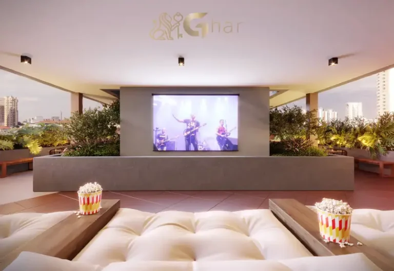 Cinema rooftop em condomínio residencial no bairro Santana Zona Norte de São Paulo