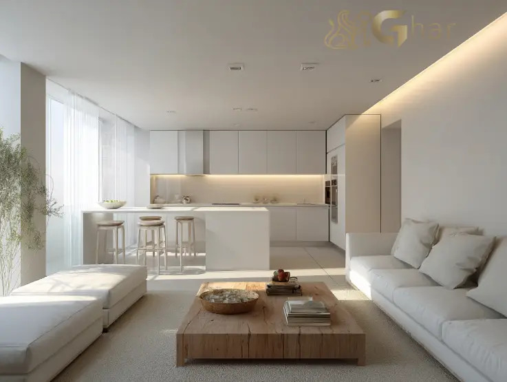 Cozinha de apartamento para aluguel em Santana SP com acabamento moderno