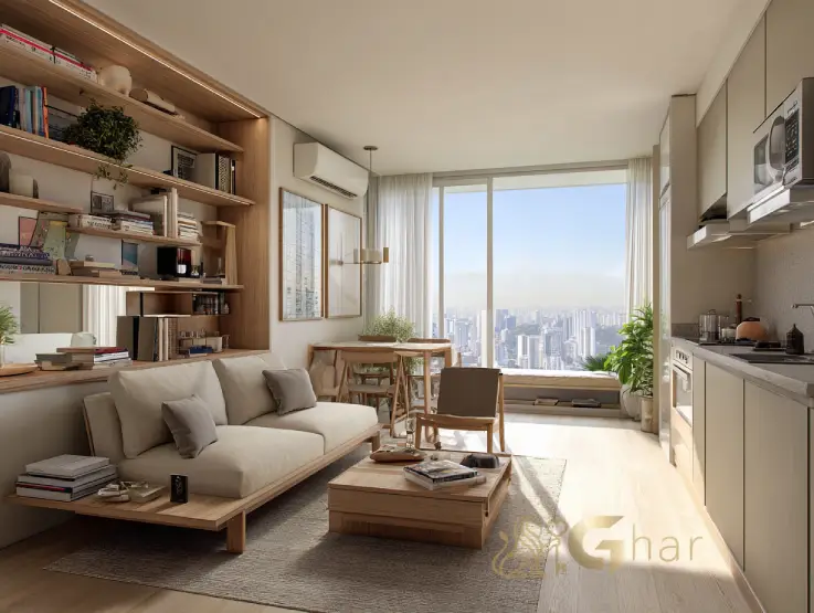 Cozinha de apartamento compacto e barato em Santana SP com layout otimizado e funcional