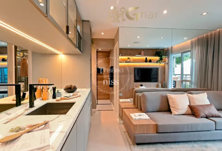 Cozinha do apartamento decorado do condomínio Hello Santana no bairro Santana em São Paulo