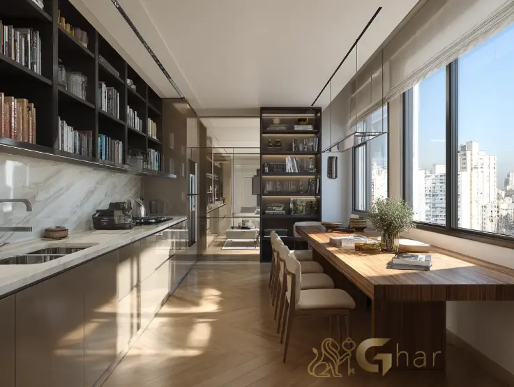 Cozinha de apartamento em Santana SP com potencial para investimento