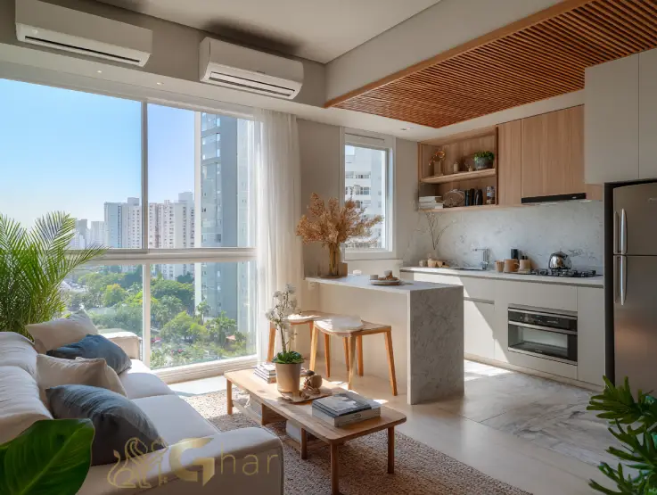 Cozinha moderna em apartamento na Zona Norte de São Paulo entre Santana e Jardim São Paulo