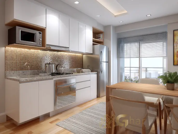 Cozinha de apartamento em Santana SP com padrão valorizado no mercado