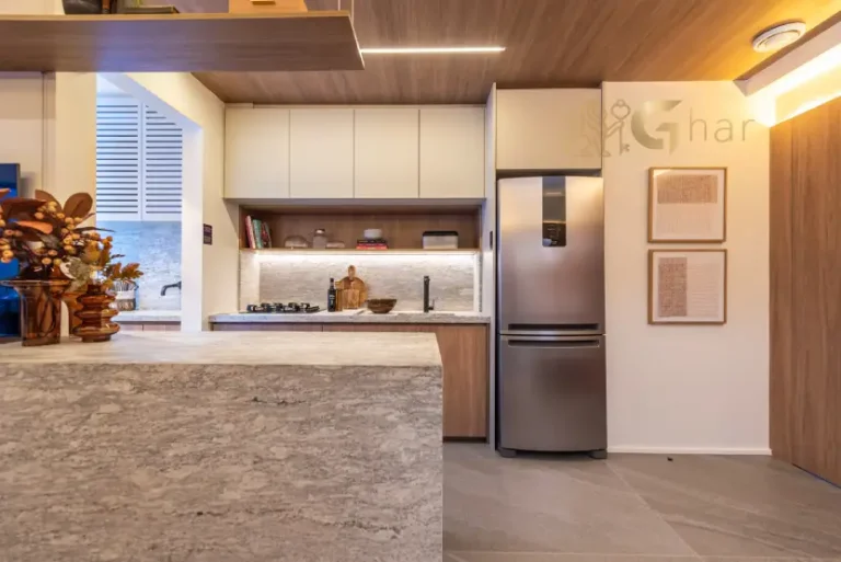 Cozinha do apartamento UNNI Brás Residences no bairro Brás em São Paulo